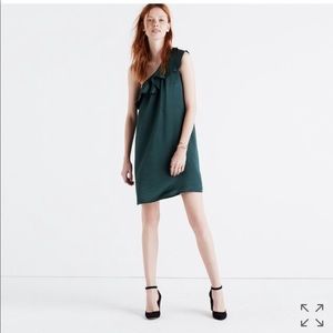 (NWT) Madewell Silk One-Shoulder Dress